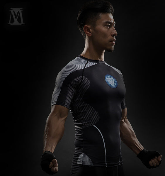 IRON MAN Compression Shirt for Men (Short Sleeve)