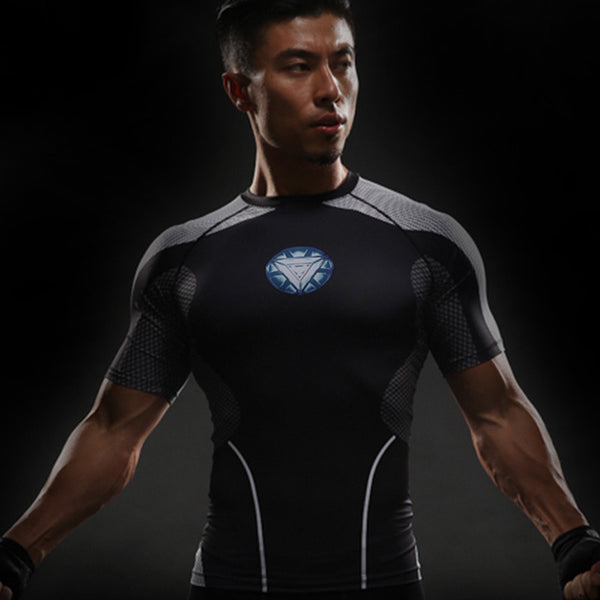 IRON MAN Compression Shirt for Men (Short Sleeve)