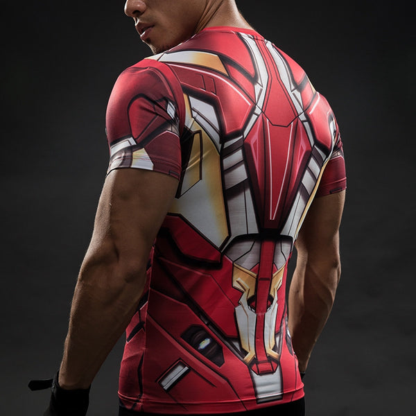 IRON MAN Compression Shirt for Men (Short Sleeve)