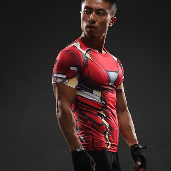 IRON MAN Compression Shirt for Men (Short Sleeve)