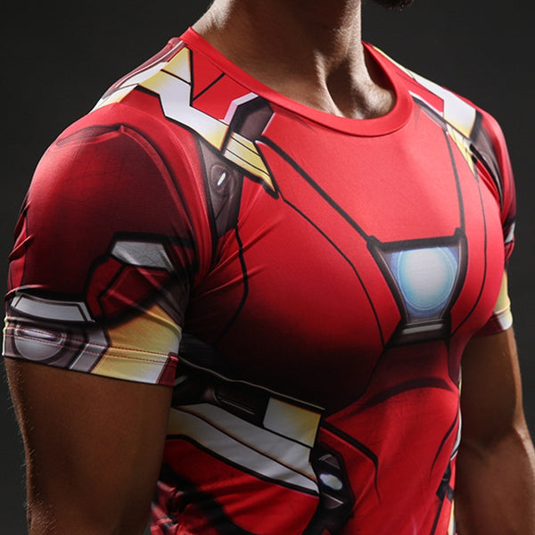 IRON MAN Compression Shirt for Men (Short Sleeve)