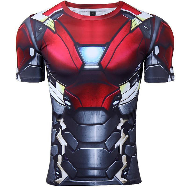 IRON MAN Compression Shirt for Men (Short Sleeve)