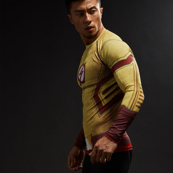 KID FLASH Compression Shirt for Men (Long Sleeve)