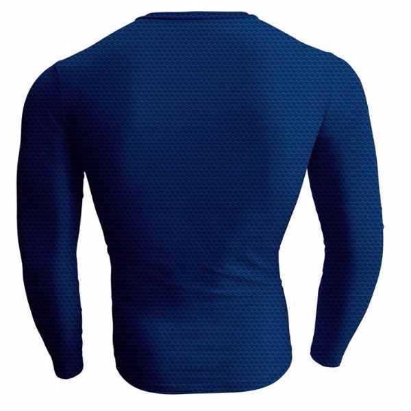 Long Sleeve SUPERMAN Compression Shirt for Men