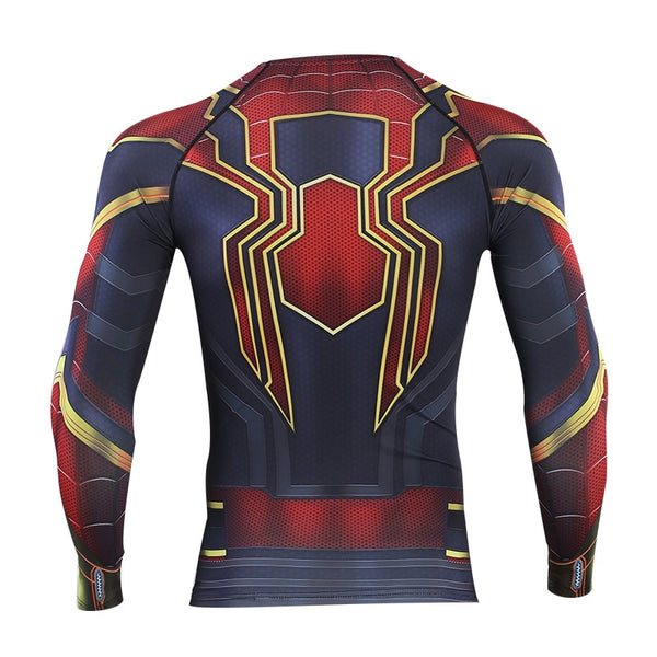 Avengers 4 SPIDERMAN Long Sleeve Compression Shirt
