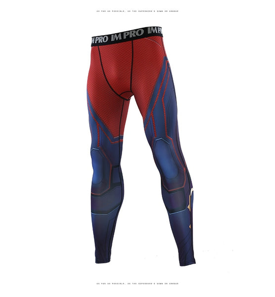 Avengers 4 CAPTAIN MARVEL Compression Leggings