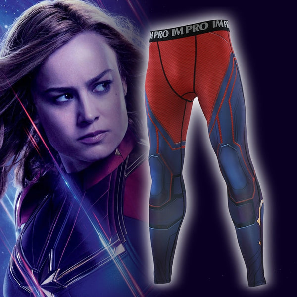 Avengers 4 CAPTAIN MARVEL Compression Leggings