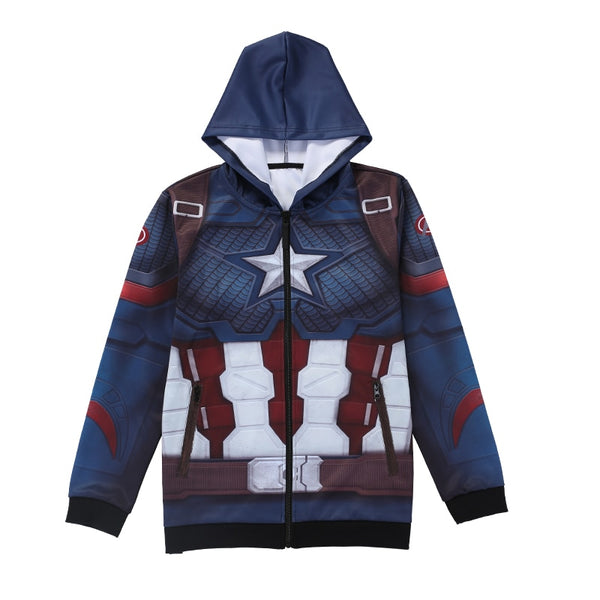 Avengers 4 CAPTAIN AMERICA Zipper Hoodie