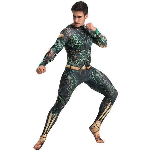 Classic AQUAMAN Cosplay Costume for Men