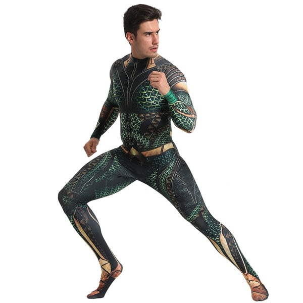 Classic AQUAMAN Cosplay Costume for Men