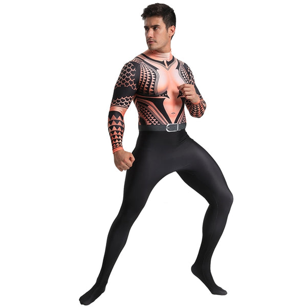AQUAMAN Tatoo Cosplay Costume for Men
