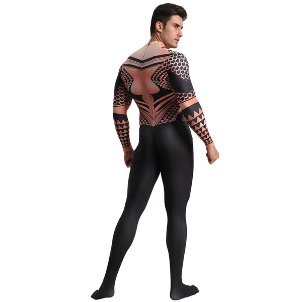 AQUAMAN Tatoo Cosplay Costume for Men