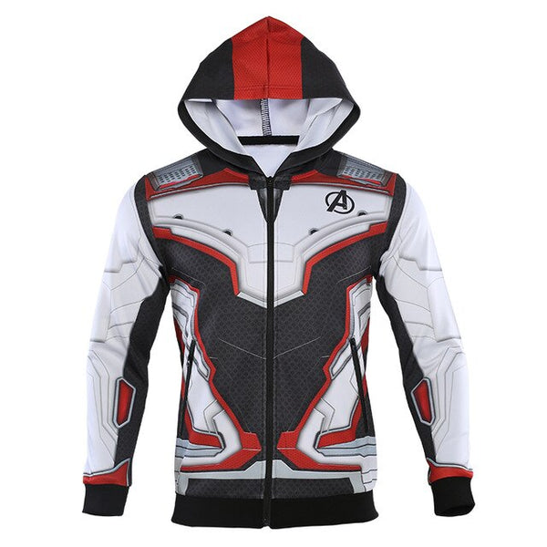 Avengers 4 CAPTAIN AMERICA Quantum Realm Zipper Hoodie