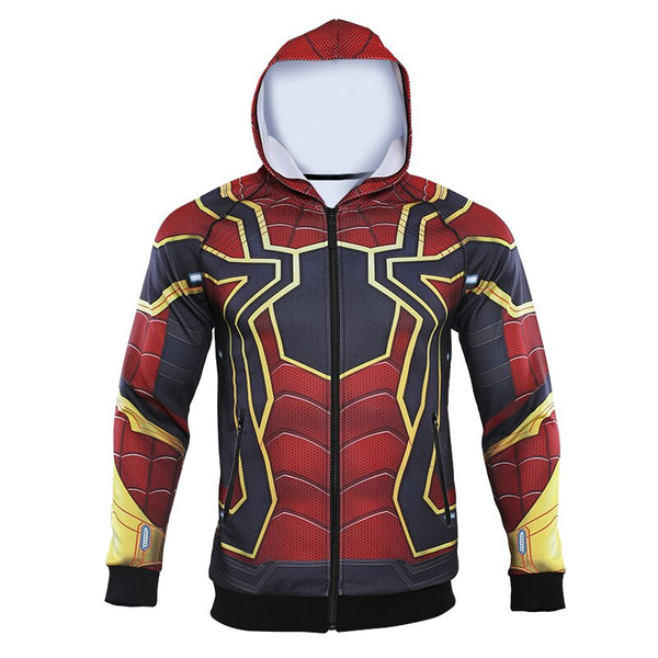 Avengers 4 Endgame IRON SPIDER-MAN Zipper Hoodie