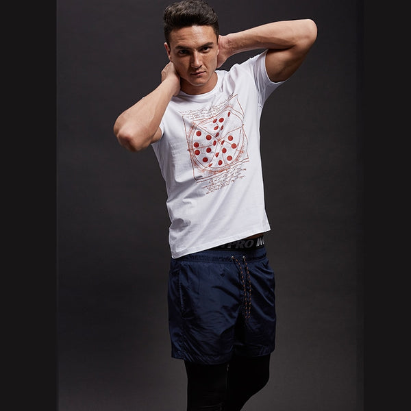 White SPIDERMAN Homecoming Funny Pizza T-Shirt