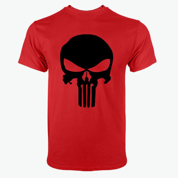 PUNISHER White Skull T-Shirt for Men (15 colors)