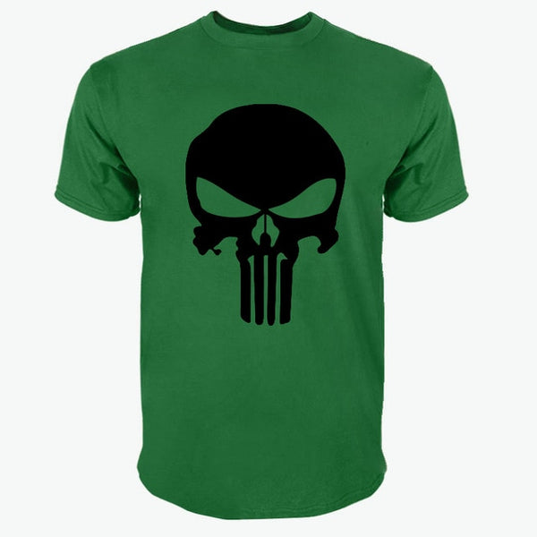 PUNISHER White Skull T-Shirt for Men (15 colors)