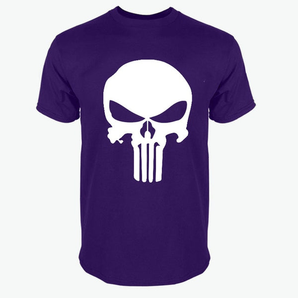 PUNISHER White Skull T-Shirt for Men (15 colors)