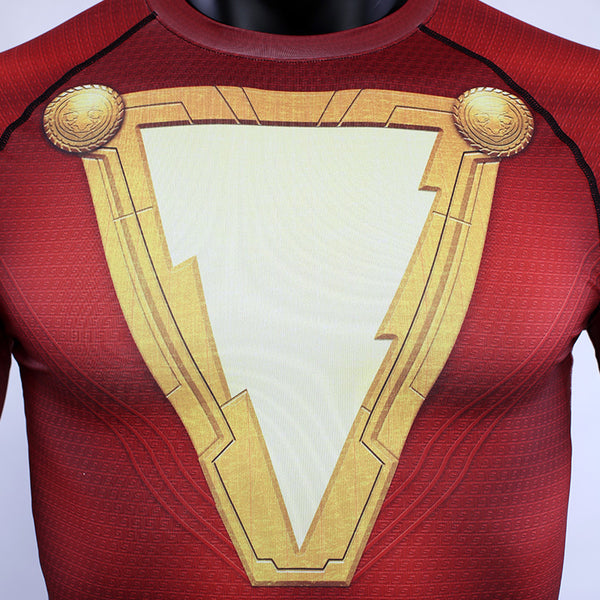 SHAZAM Long Sleeve Compression Shirt for Men