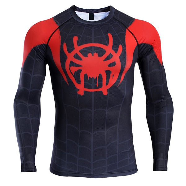 SPIDERMAN Miles Morales Long Sleeve Compression Shirt