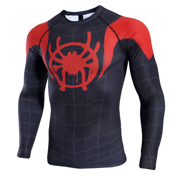 SpiderMan Miles Morales Compression Shirt Long Sleeves