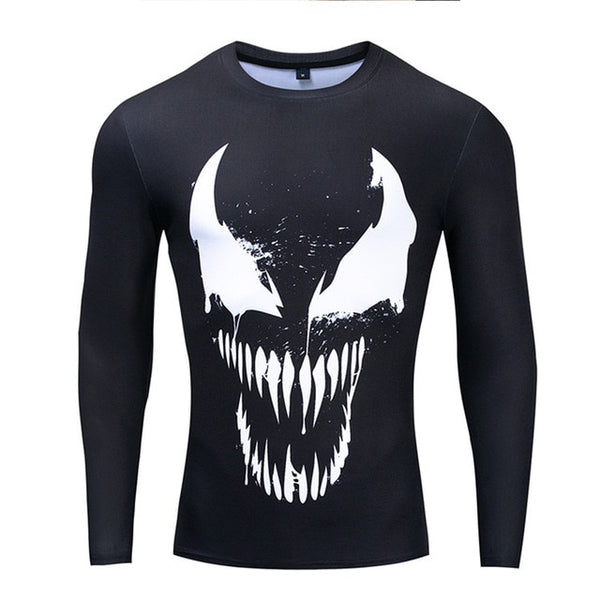 2019 Black VENOM Compression Shirt for Men