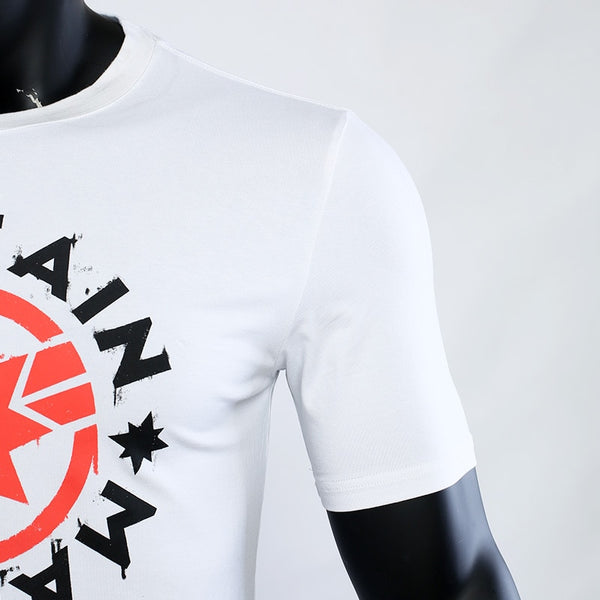 Casual White Captain Marvel T-Shirt for Men