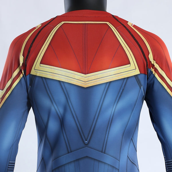 Red CAPTAIN MARVEL Long Sleeve Compression Shirt for Women
