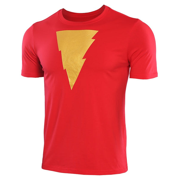 Red SHAZAM Logo Casual T-Shirt