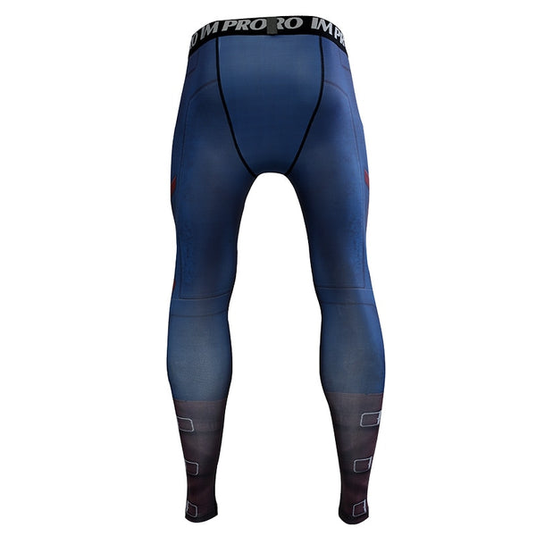 Avengers 4 Endgame CAPTAIN AMERICA Compression Tights for Men