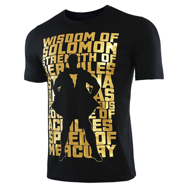 Black SHAZAM Casual T-Shirt for Men