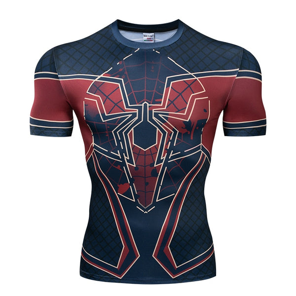 SPIDERMAN Short Sleeve Compression Shirt