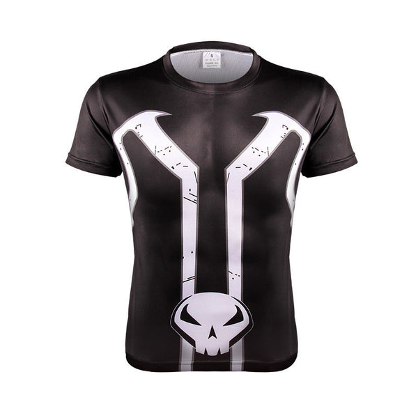 PUNISHER Compression Shirt for Men (Short Sleeve)