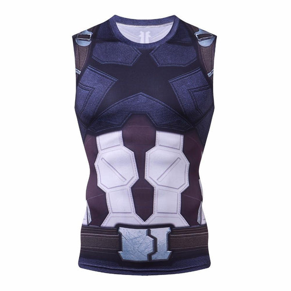 Retro CAPTAIN AMERICA Compression Tank Top