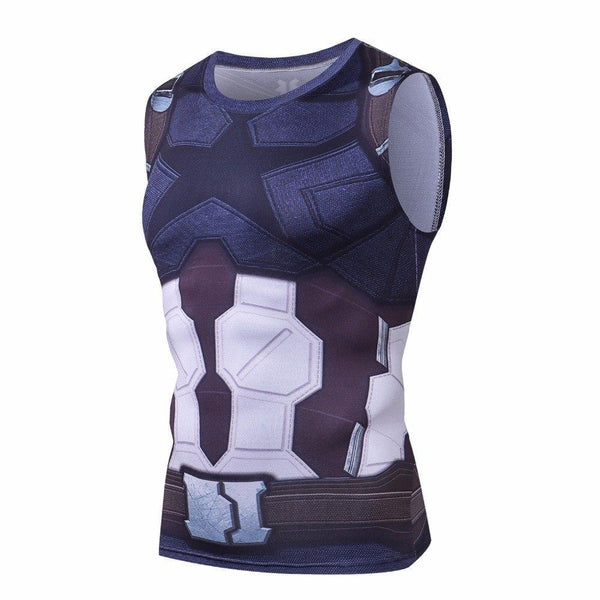 Retro CAPTAIN AMERICA Compression Tank Top