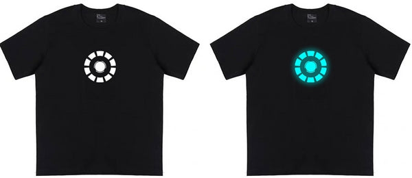 Glow in Dark IRON MAN Reactor Casual T-Shirt