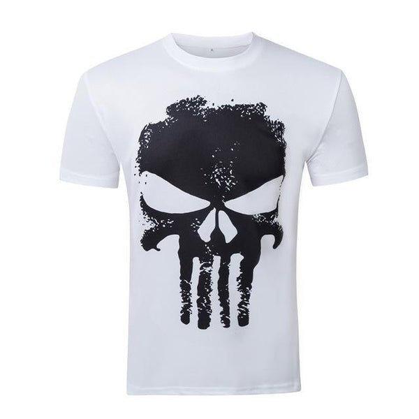 Short Sleeve PUNISHER T-Shirt for Men (Blue/White/Black)