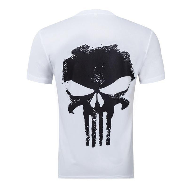 Short Sleeve PUNISHER T-Shirt for Men (Blue/White/Black)