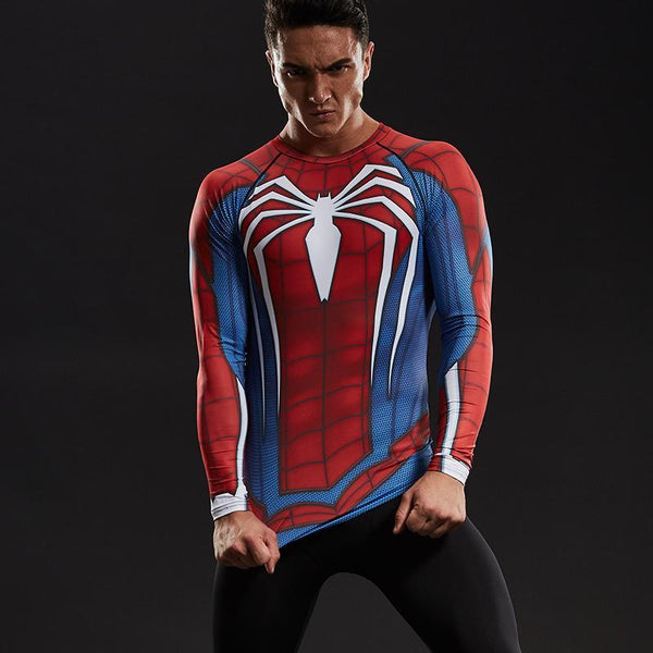 SPIDERMAN Compression Shirt for Men (Long Sleeve)