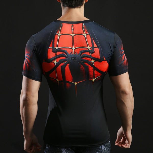 SPIDERMAN Compression Shirt for Men (Short Sleeve)