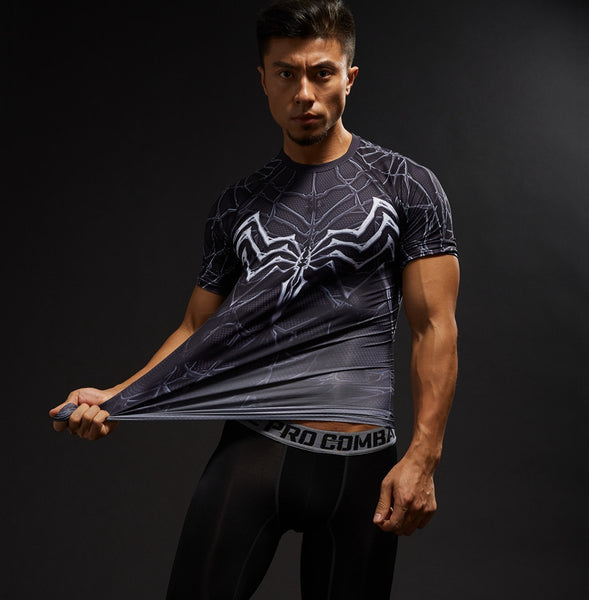 SPIDERMAN Compression Shirt for Men (Short Sleeve)