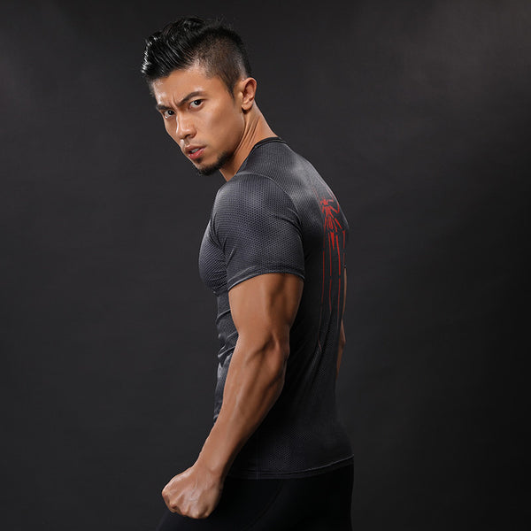 SPIDERMAN Compression Shirt for Men (Short Sleeve)