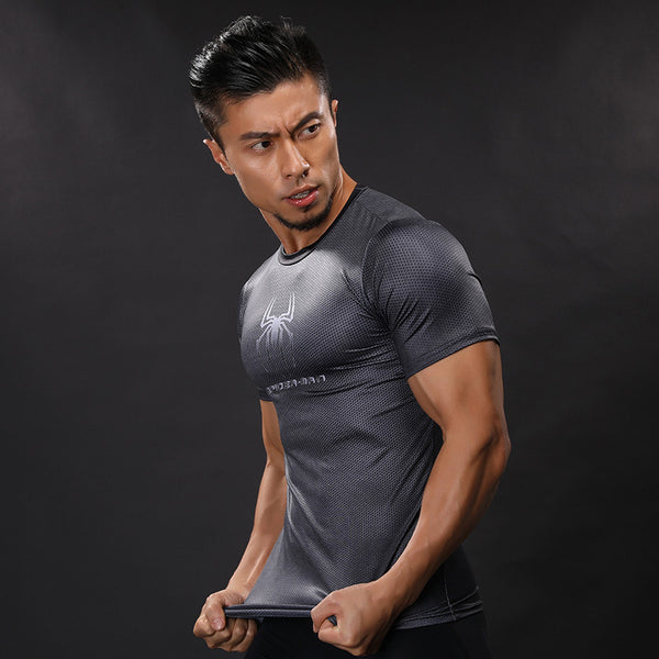 SPIDERMAN Compression Shirt for Men (Short Sleeve)