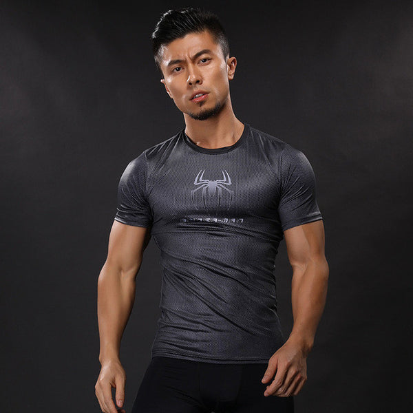 SPIDERMAN Compression Shirt for Men (Short Sleeve)