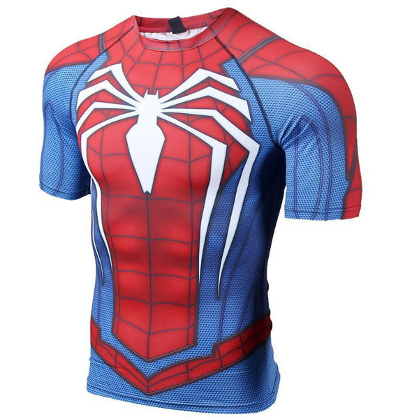 SPIDERMAN Compression Shirt for Men (Short Sleeve)