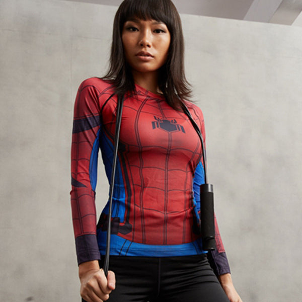 SPIDERMAN Compression Shirt for Women (Long Sleeve)