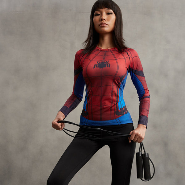 SPIDERMAN Compression Shirt for Women (Long Sleeve)