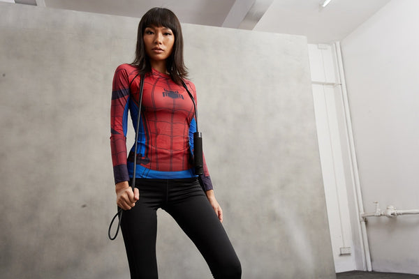 SPIDERMAN Compression Shirt for Women (Long Sleeve)