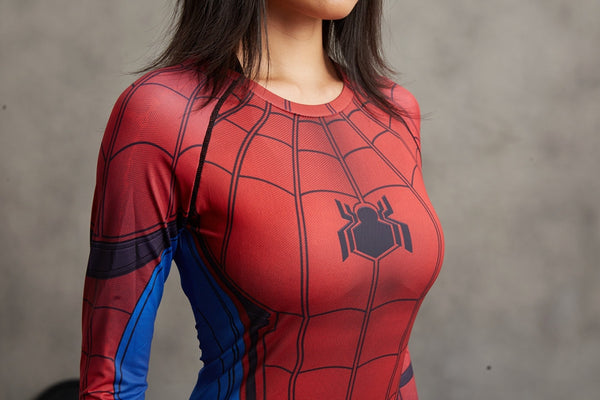 SPIDERMAN Compression Shirt for Women (Long Sleeve)