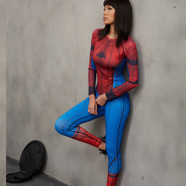 SPIDERMAN Compression Shirt for Women (Long Sleeve)